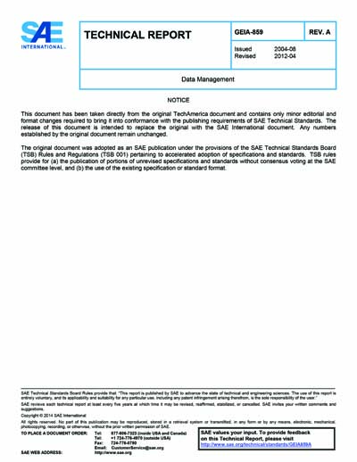 Standards PDF Cover Page
