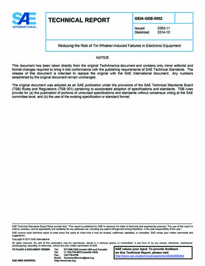 Standards PDF Cover Page