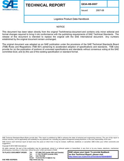 Standards PDF Cover Page