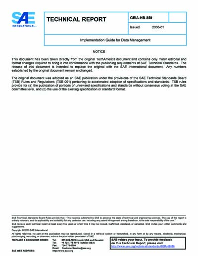 Standards PDF Cover Page