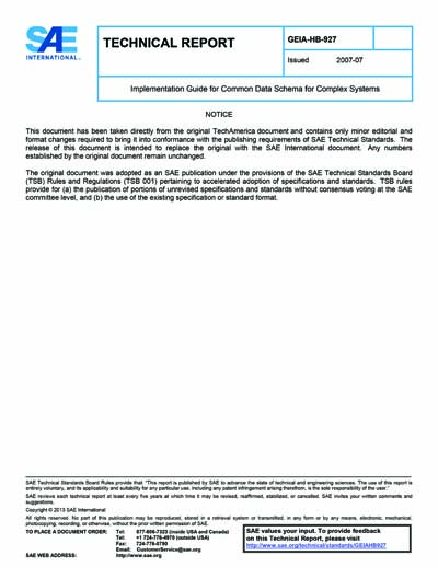Standards PDF Cover Page