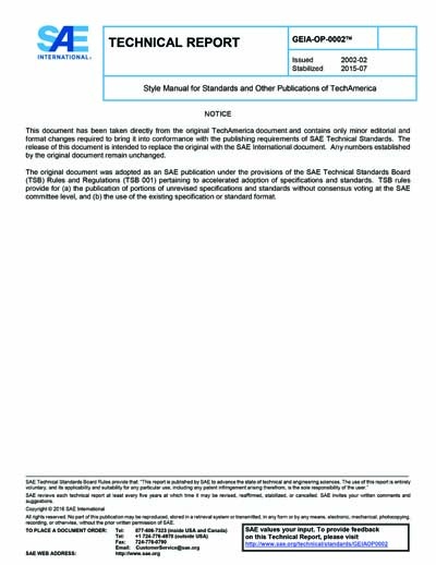 Standards PDF Cover Page