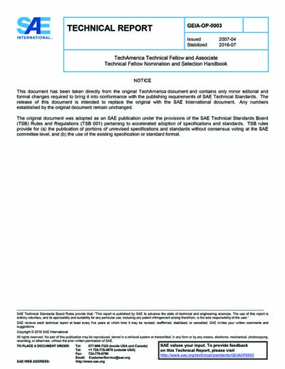 Standards PDF Cover Page