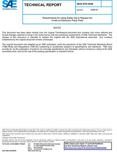 Standards PDF Cover Page