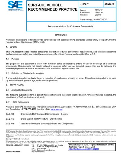 Standards PDF Cover Page