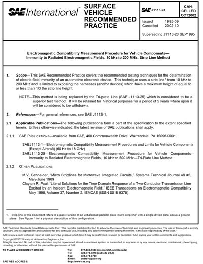 Standards PDF Cover Page