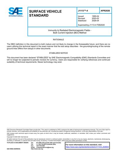 Standards PDF Cover Page