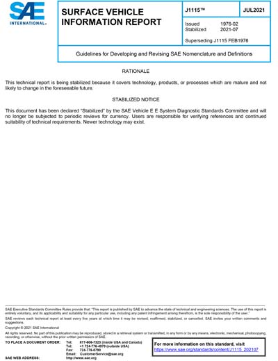 Standards PDF Cover Page