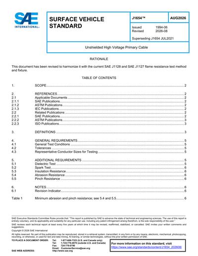 Standards PDF Cover Page