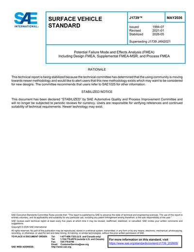 Standards PDF Cover Page