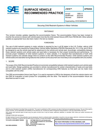 Standards PDF Cover Page