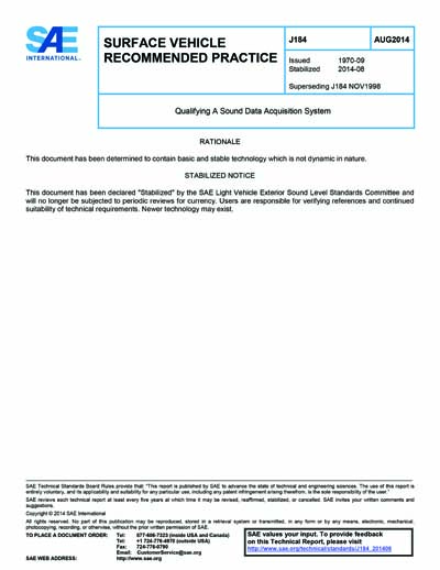 Standards PDF Cover Page