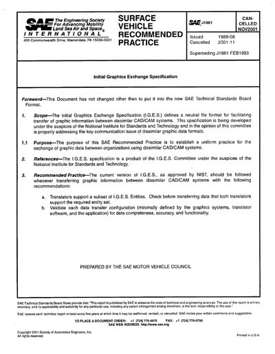 Standards PDF Cover Page