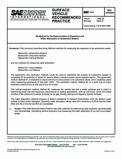 Standards PDF Cover Page