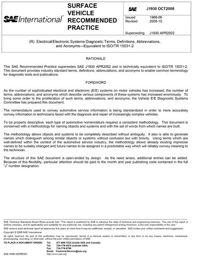 Standards PDF Cover Page