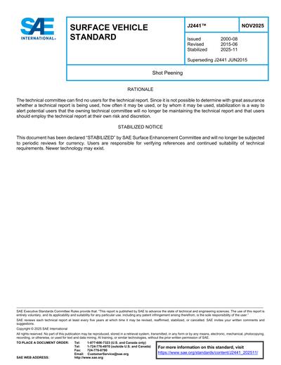 Standards PDF Cover Page