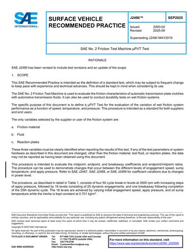 Standards PDF Cover Page