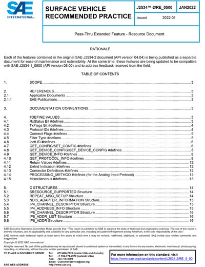 SAE J 2534-2/RE_0500-2022 - Pass-Thru Extended Feature - Resource
