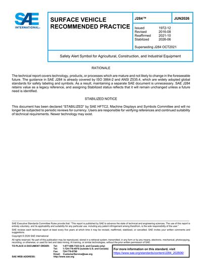 Standards PDF Cover Page