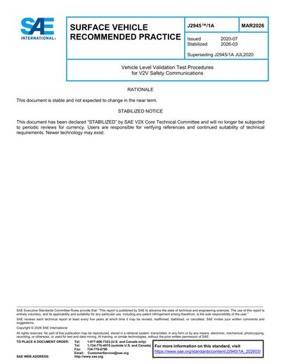 Standards PDF Cover Page
