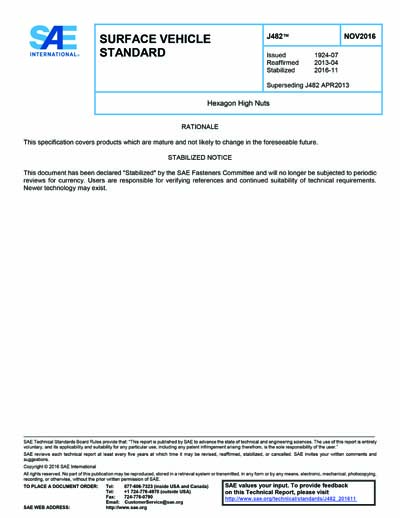 Standards PDF Cover Page