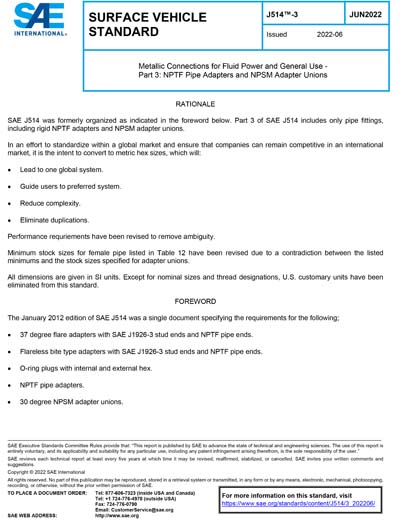 Standards PDF Cover Page