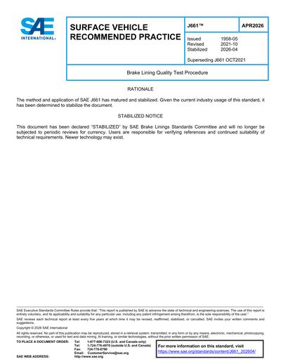 Standards PDF Cover Page