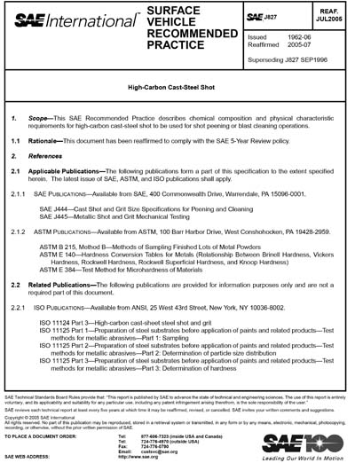 Standards PDF Cover Page