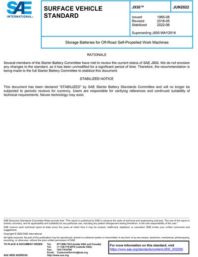 Standards PDF Cover Page