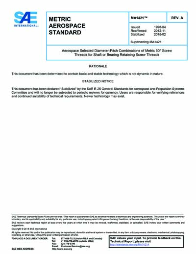 Standards PDF Cover Page
