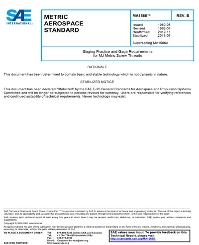 Standards PDF Cover Page