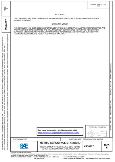 Standards PDF Cover Page