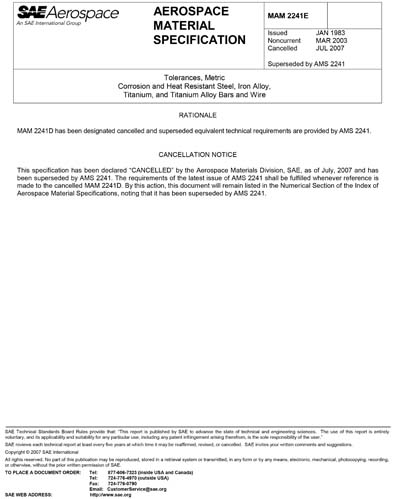 Standards PDF Cover Page