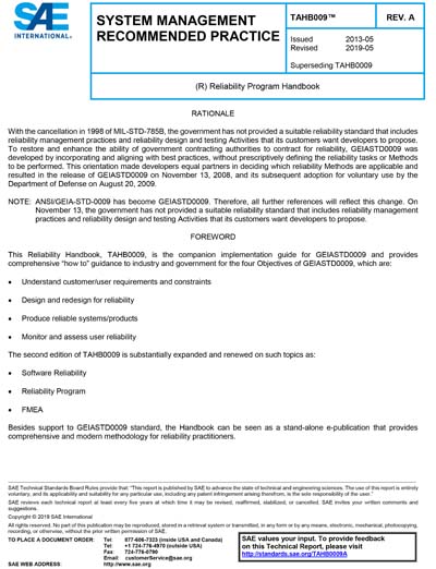 Standards PDF Cover Page