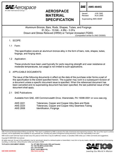 Standards PDF Cover Page