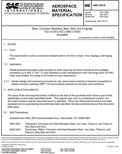 Standards PDF Cover Page