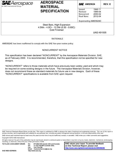 Standards PDF Cover Page