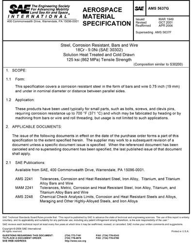 Standards PDF Cover Page