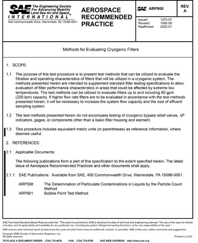 Standards PDF Cover Page