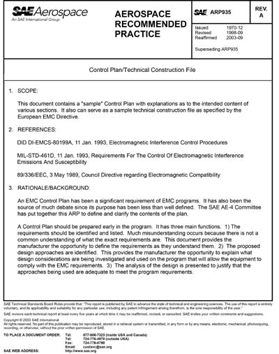 Standards PDF Cover Page
