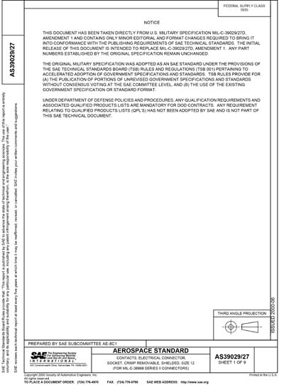 Standards PDF Cover Page