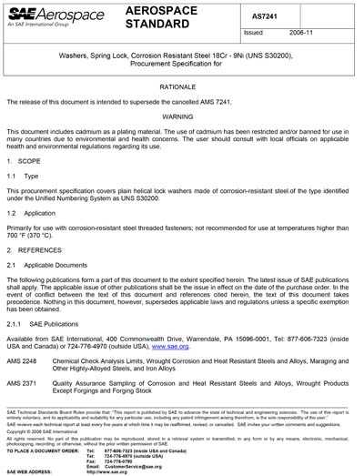 Standards PDF Cover Page
