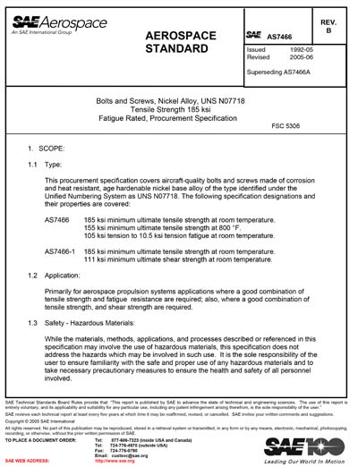 Standards PDF Cover Page