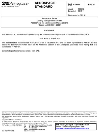 Standards PDF Cover Page