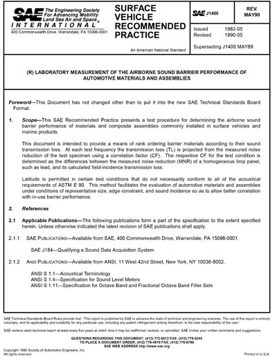 Standards PDF Cover Page