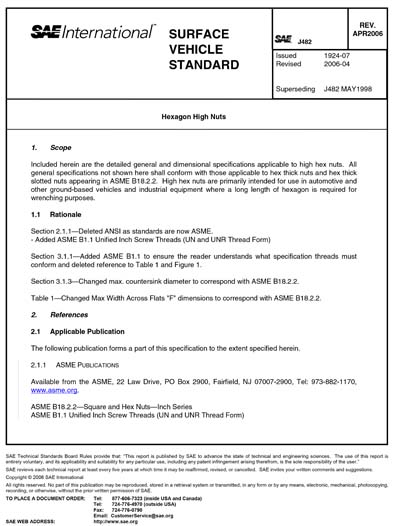 Standards PDF Cover Page