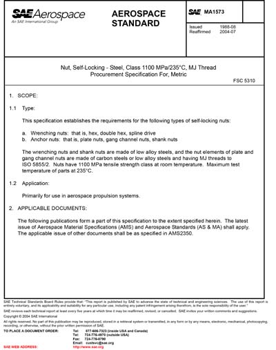 Standards PDF Cover Page