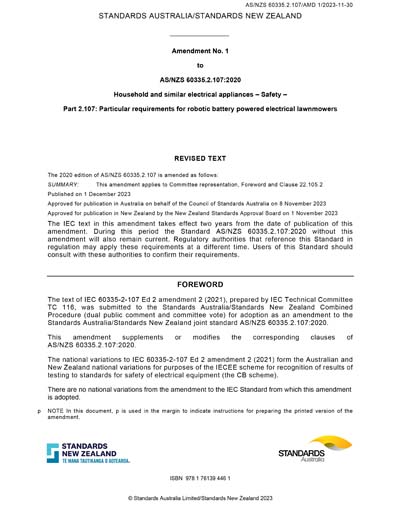 Standards PDF Cover Page