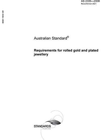 AS 2335-2008 (R2021) - Requirements for rolled gold and plated ...
