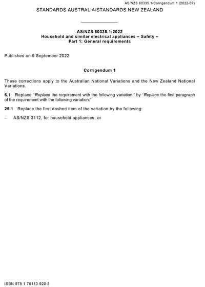 Standards PDF Cover Page